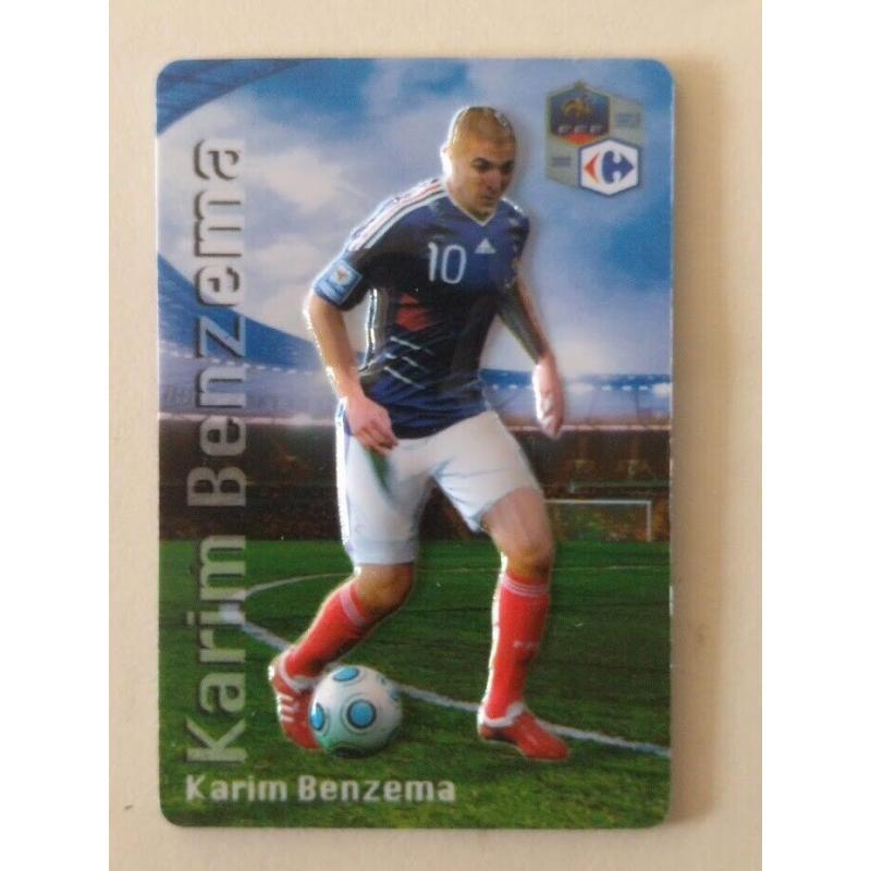 Magnet relief Karim Benzema - Équipe de France de football 2010 - Carrefour