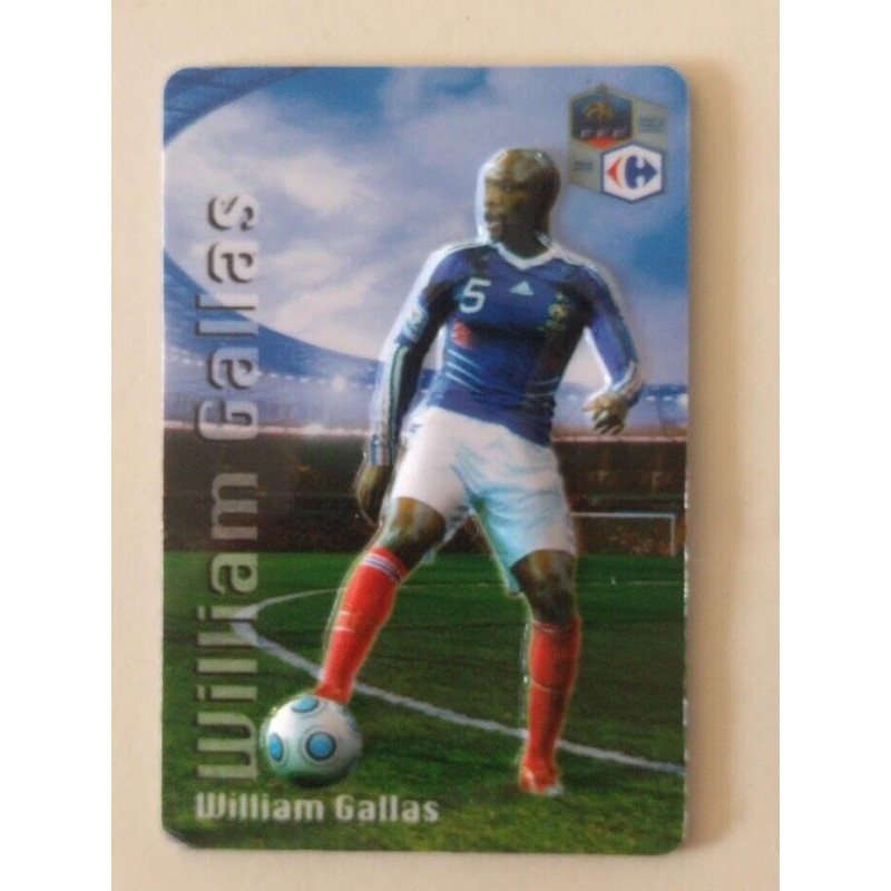 Magnet relief William Gallas - Équipe de France de football 2010 - Carrefour