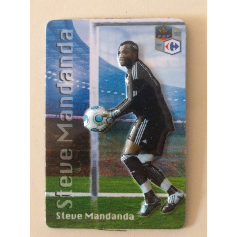 Magnet relief Steve Mandanda - Équipe de France de football 2010 - Carrefour