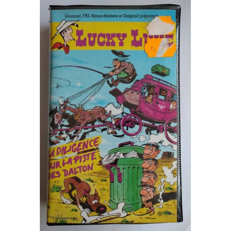 Lucky Luke vol. 8 La Diligence / Sur la Piste des Daltons - VHS SECAM