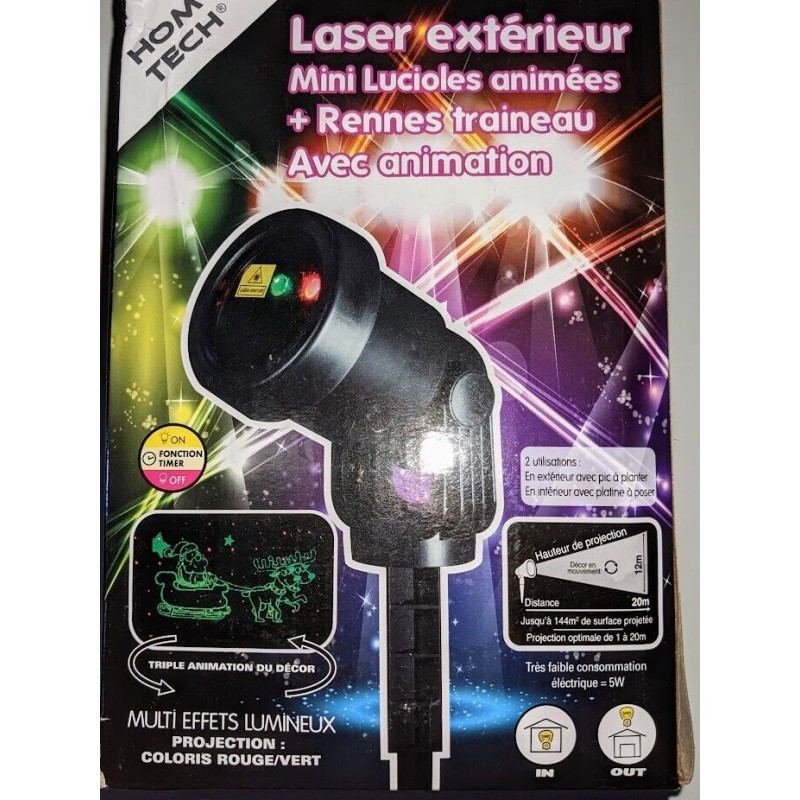 Projecteur laser de Noël pour façade